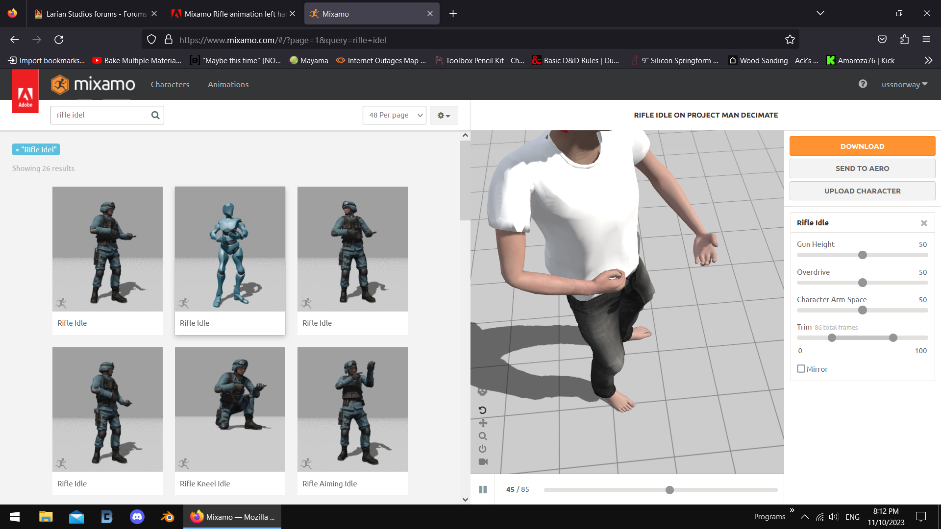 Solved: Mixamo Rifle Animation Left Hand Twisted - Adobe Community ...
