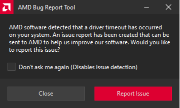 AMD Bug Report Tool