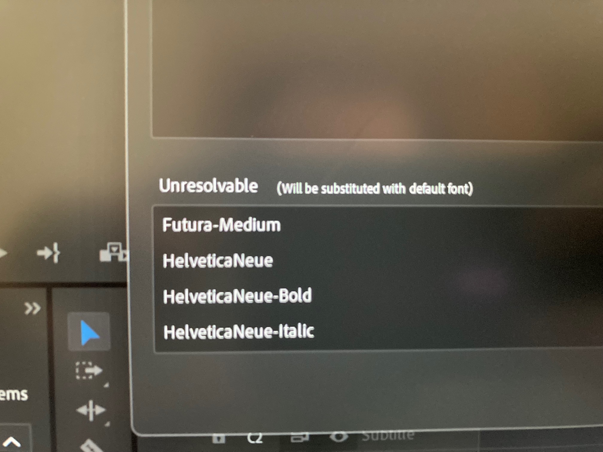 adobe premiere install font