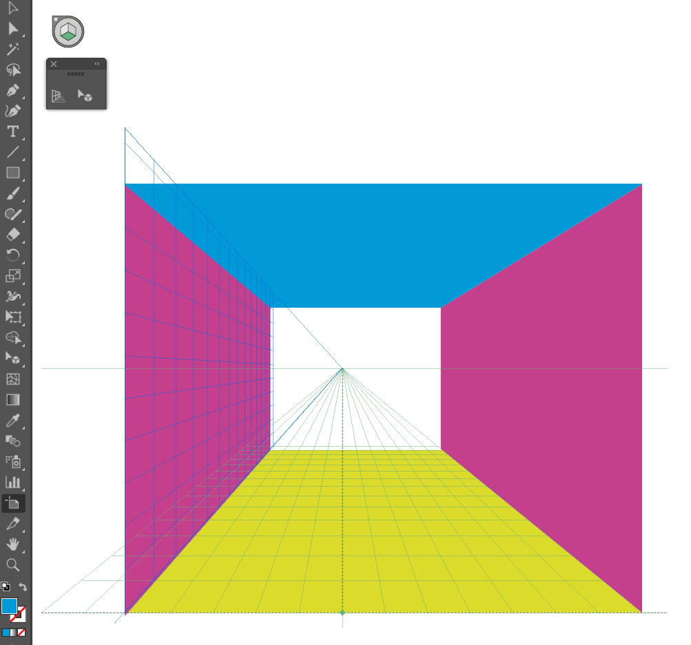 Perspective grid tool illustrator как убрать