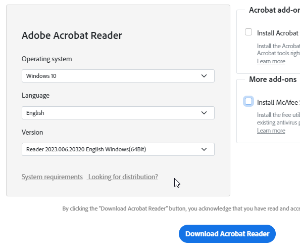 adobe acrobat reader x64 download