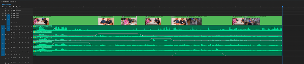 Multicam with individual audio