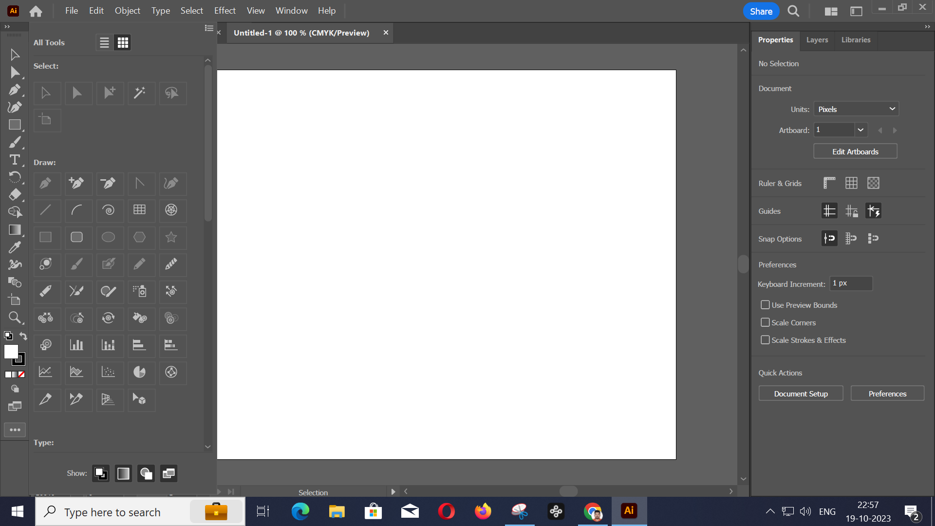 adobe illustrator toolbar disappeared