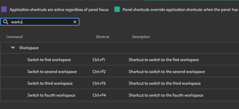 Edit/Keyboard Shortcuts