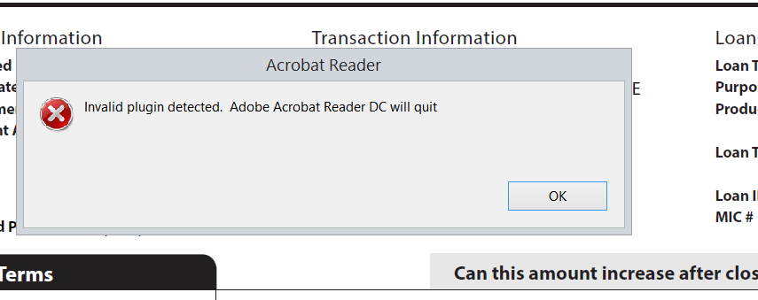 Users Getting Invalid Plugin Error - Adobe Community - 10634228