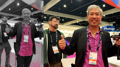 YouTuber, ArtIsRight, stops by the Adobe Experts booth