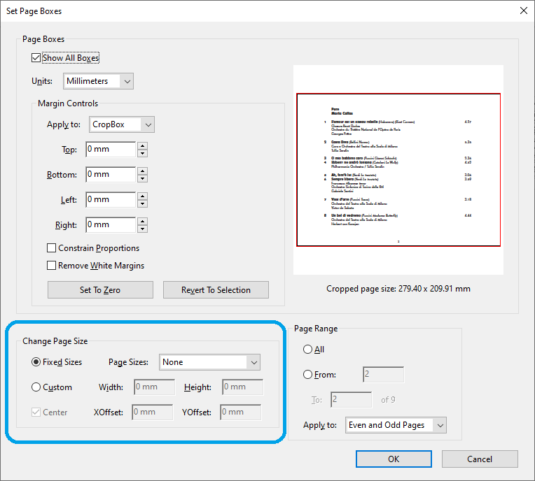 Changing Paper Size in the Standard DC Version - Adobe Community - 10954631