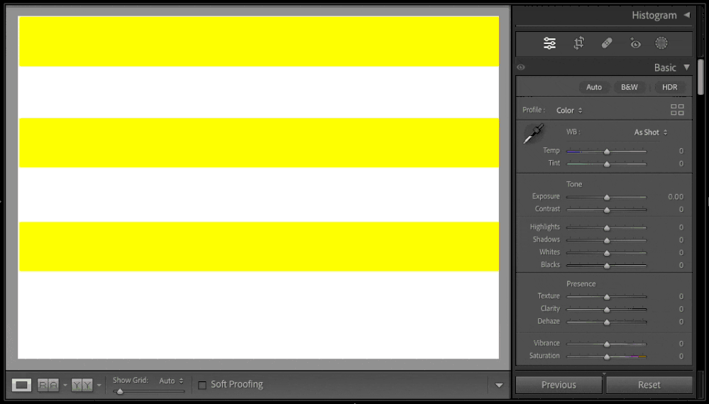 Lightroom Classic Hue yellow to blue.gif