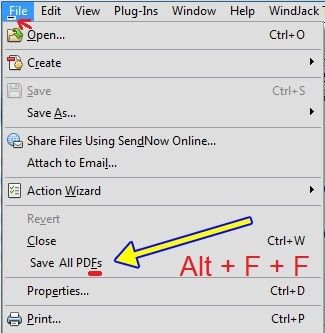 Save All PDFs = Alt+F+F.jpg