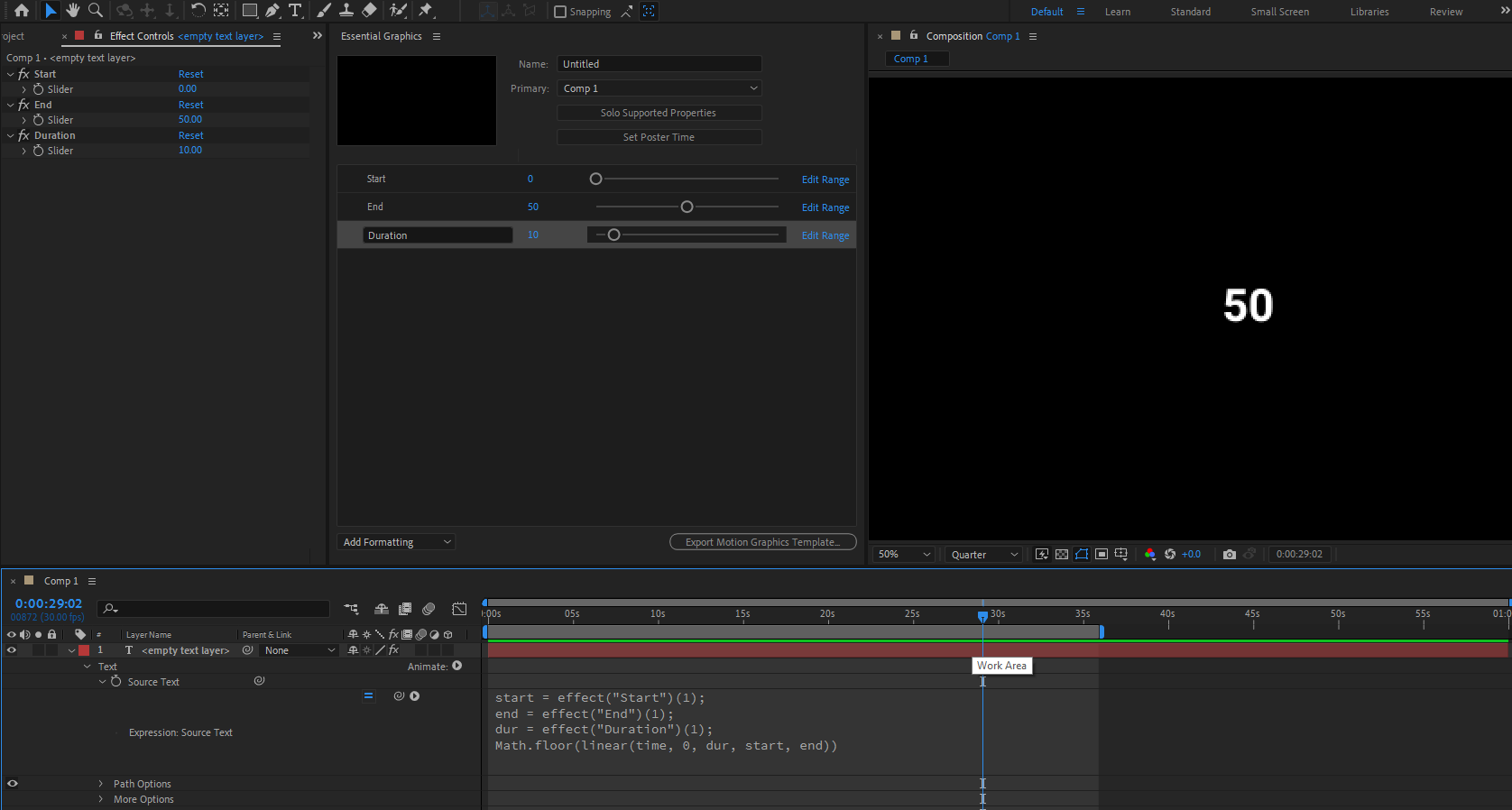 Solved Turning a simple number counter into a .MOGRT Adobe Community
