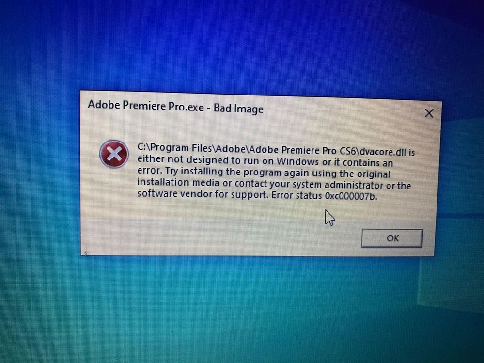 Solved: How To Fix Error 0xc000007b In Windows 10? - Adobe Community ...