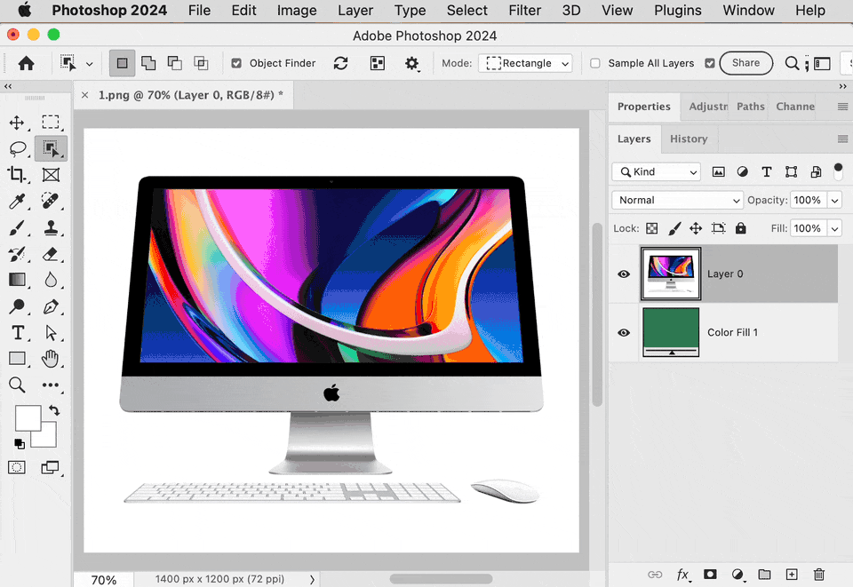 Photoshop Object Selection tool Add mode.gif