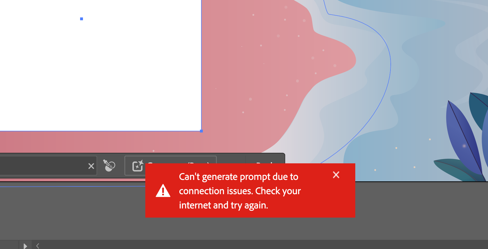 adobe illustrator ai generator not working