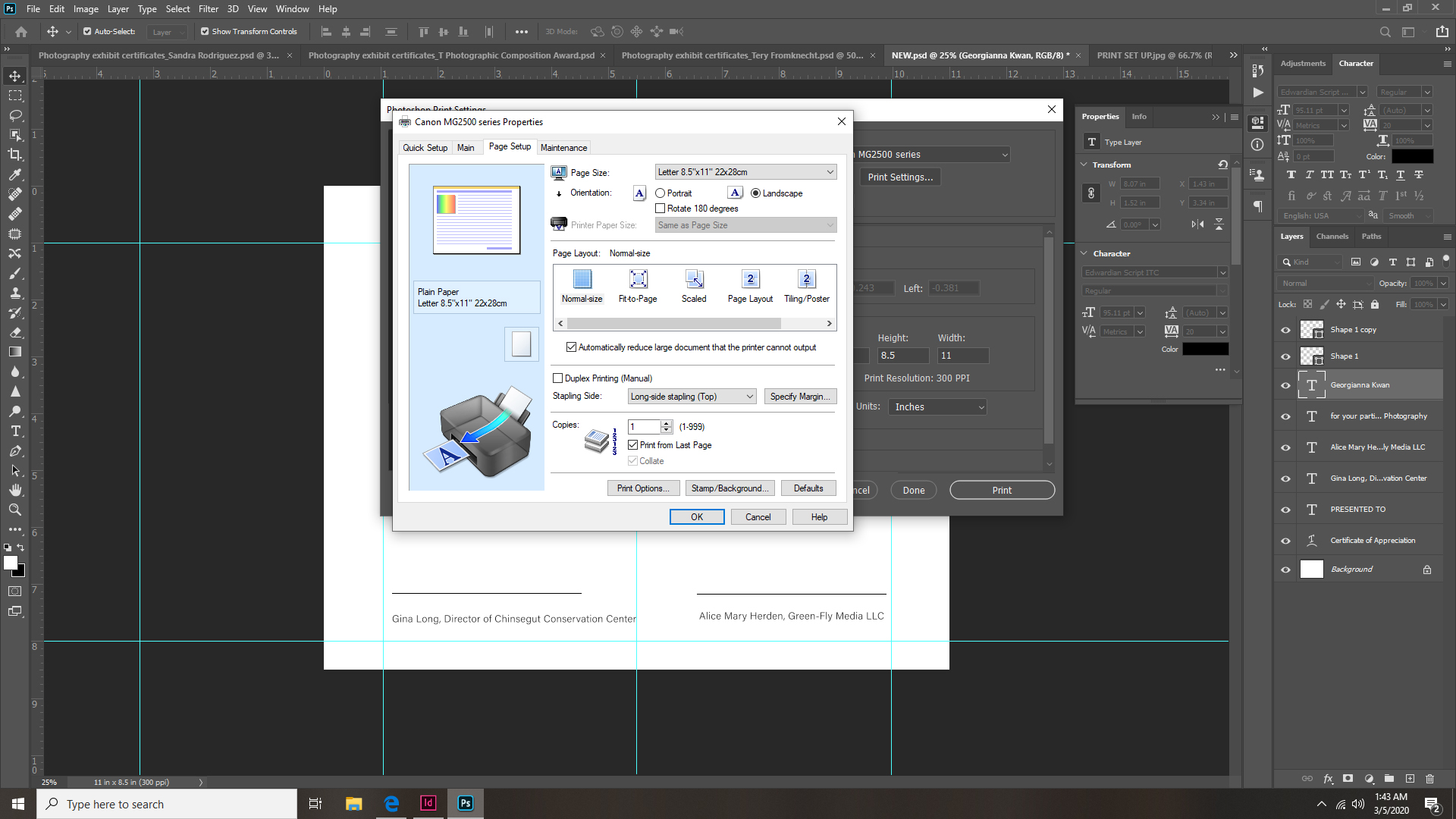 adobe photoshop not printing