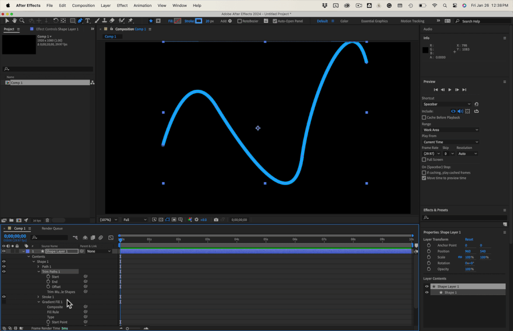 trying to add trim path start and end with the new... Adobe Community