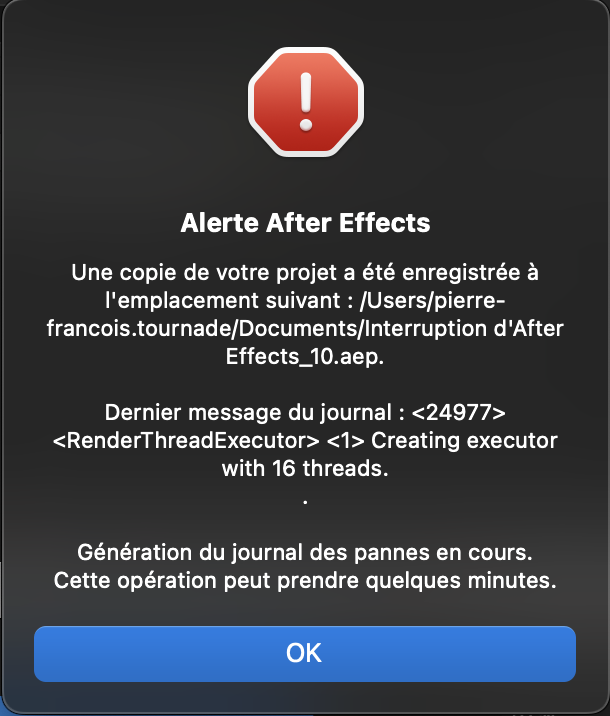 crash d'after effect et contrôle de menu déroulant - Adobe Community ...