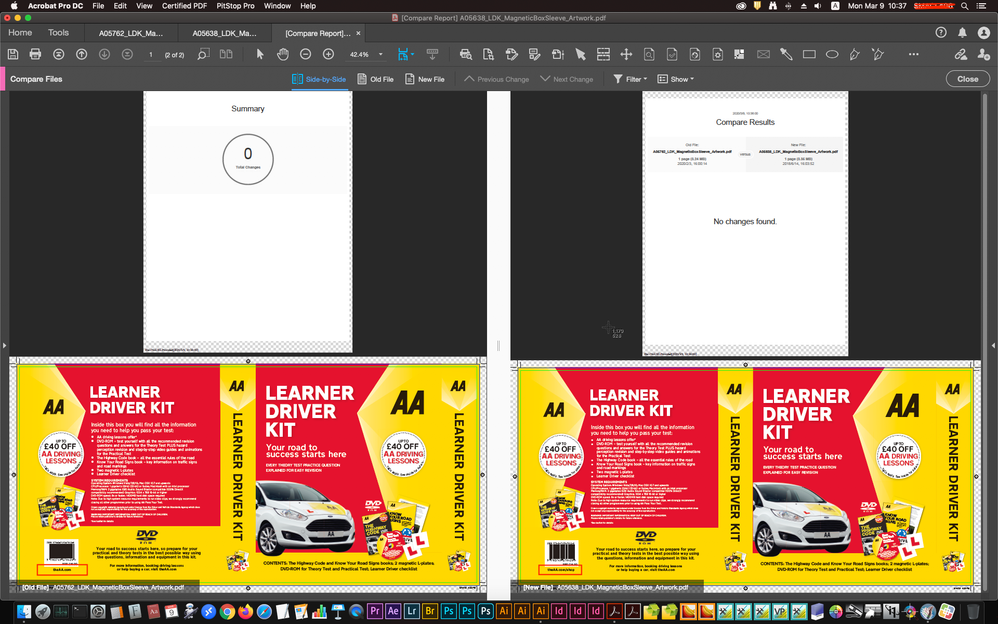 acrobat compare 2 pdf