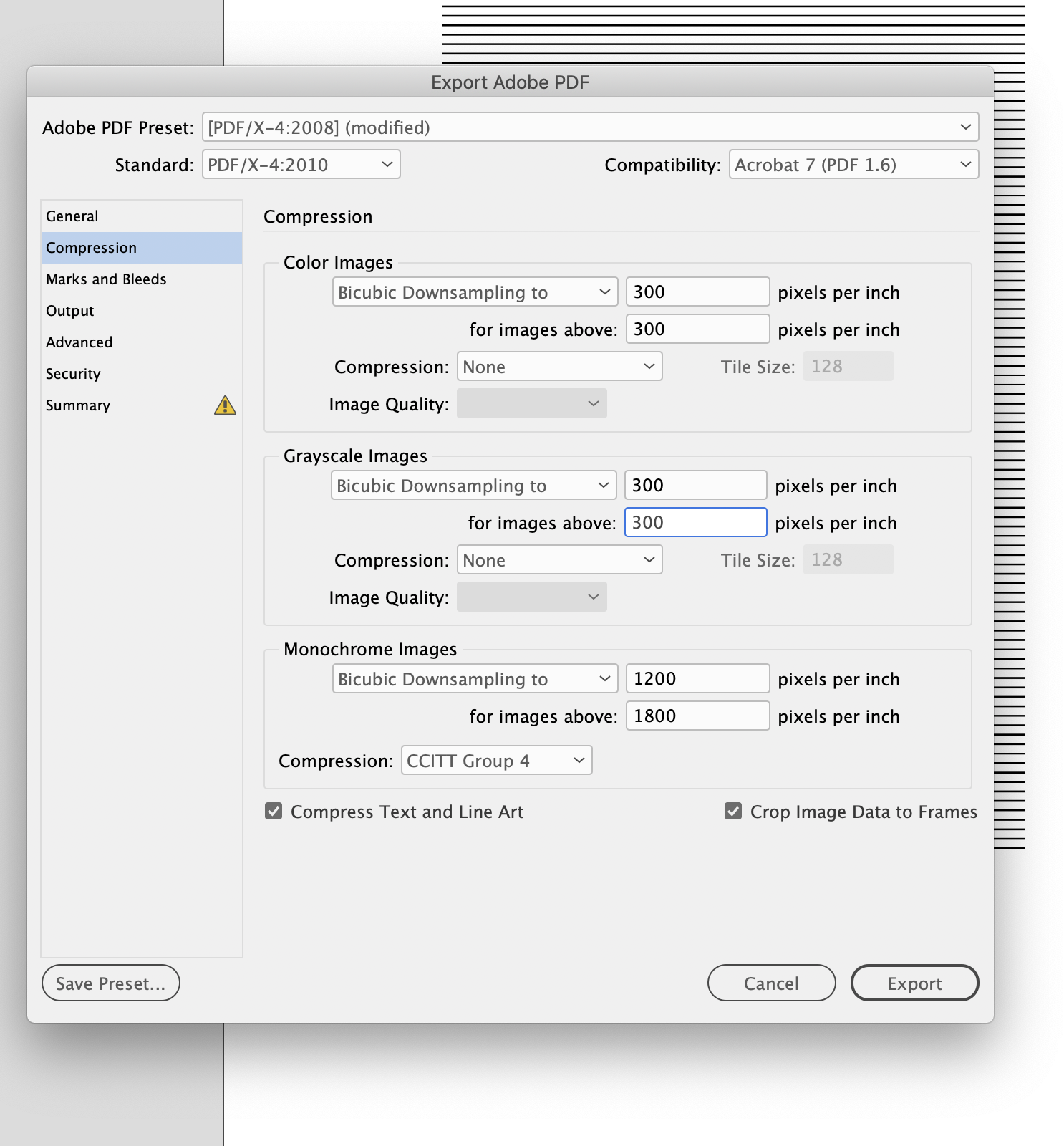 Artifacts and lines distortions in exported images - Adobe Community ...