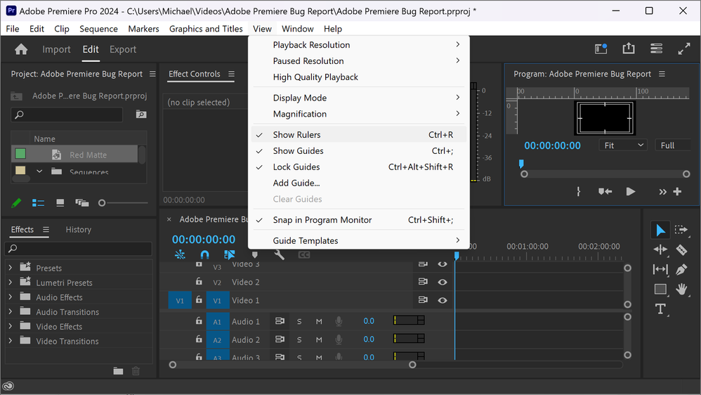 Adobe Premiere Pro Enable Rulers.png Adobe Premiere Pro Enable Rulers.png