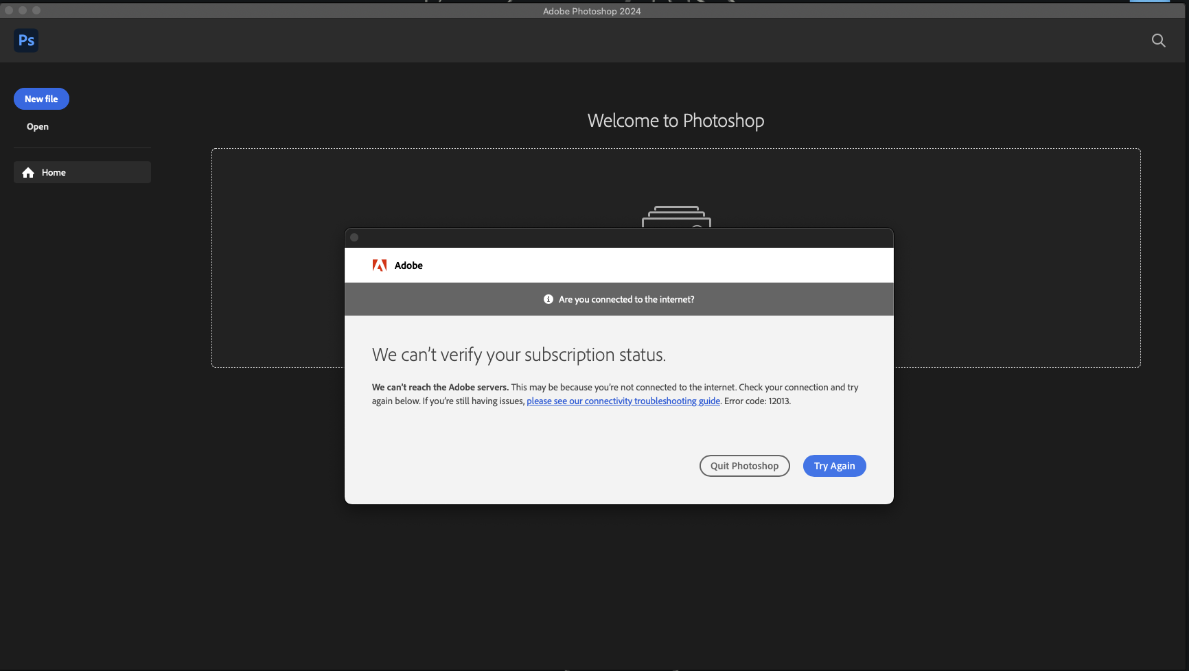 Solved: We can’t verify your subscription status on Mac - Adobe ...