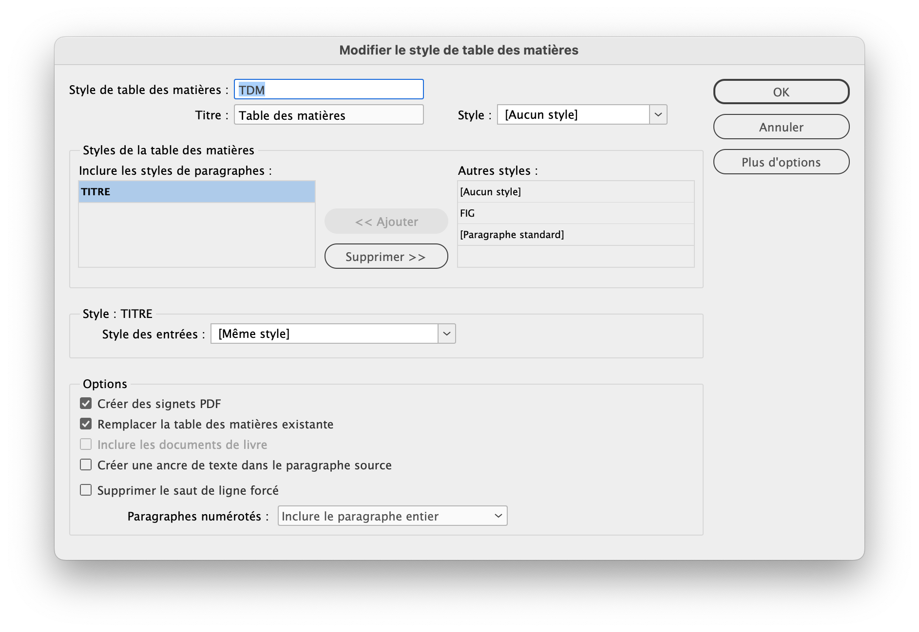 table des illustratyion et table des matières - Adobe Community - 14479652