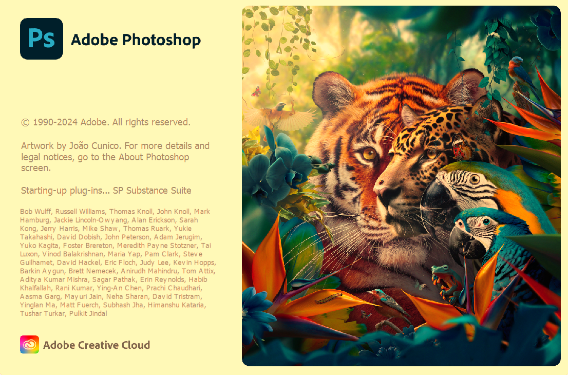 Adobe Photoshop 2024. Интерфейс Adobe Photoshop 2024 с рисунком. Adobe Photoshop 2024 25.9 картинки.