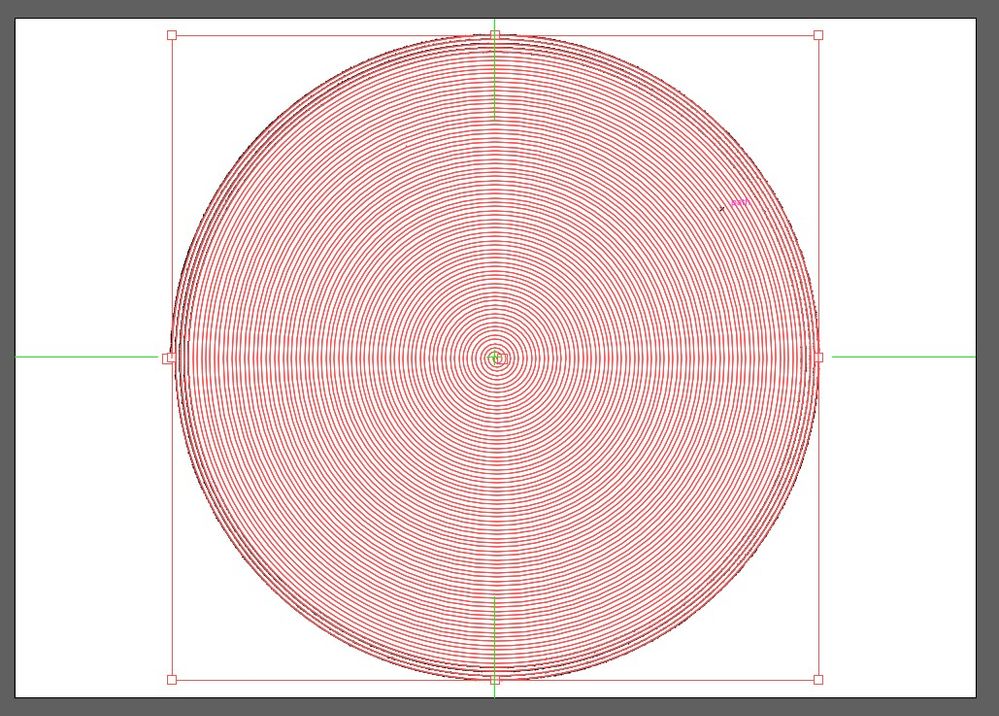 Screenshot of the spiral as a type object
