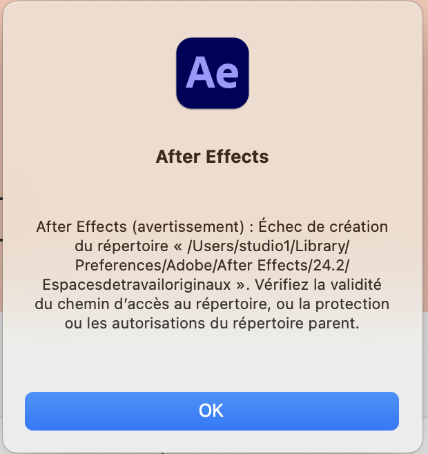 After Effect ne démarre - Adobe Community - 14515100