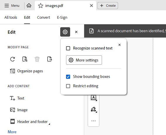 Solved: How to turn off Automatic OCR in PDF Edit 2023 - Adobe ...