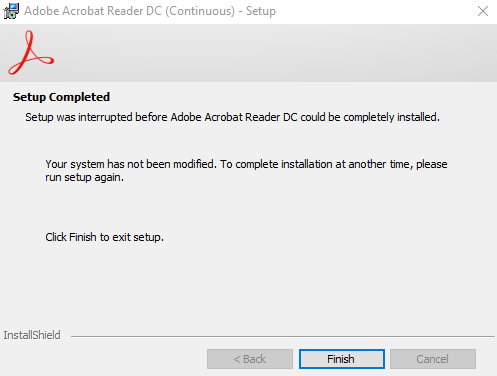 Solved: Adobe Acrobat Reader DC Newer Version Already Inst... - Adobe ...