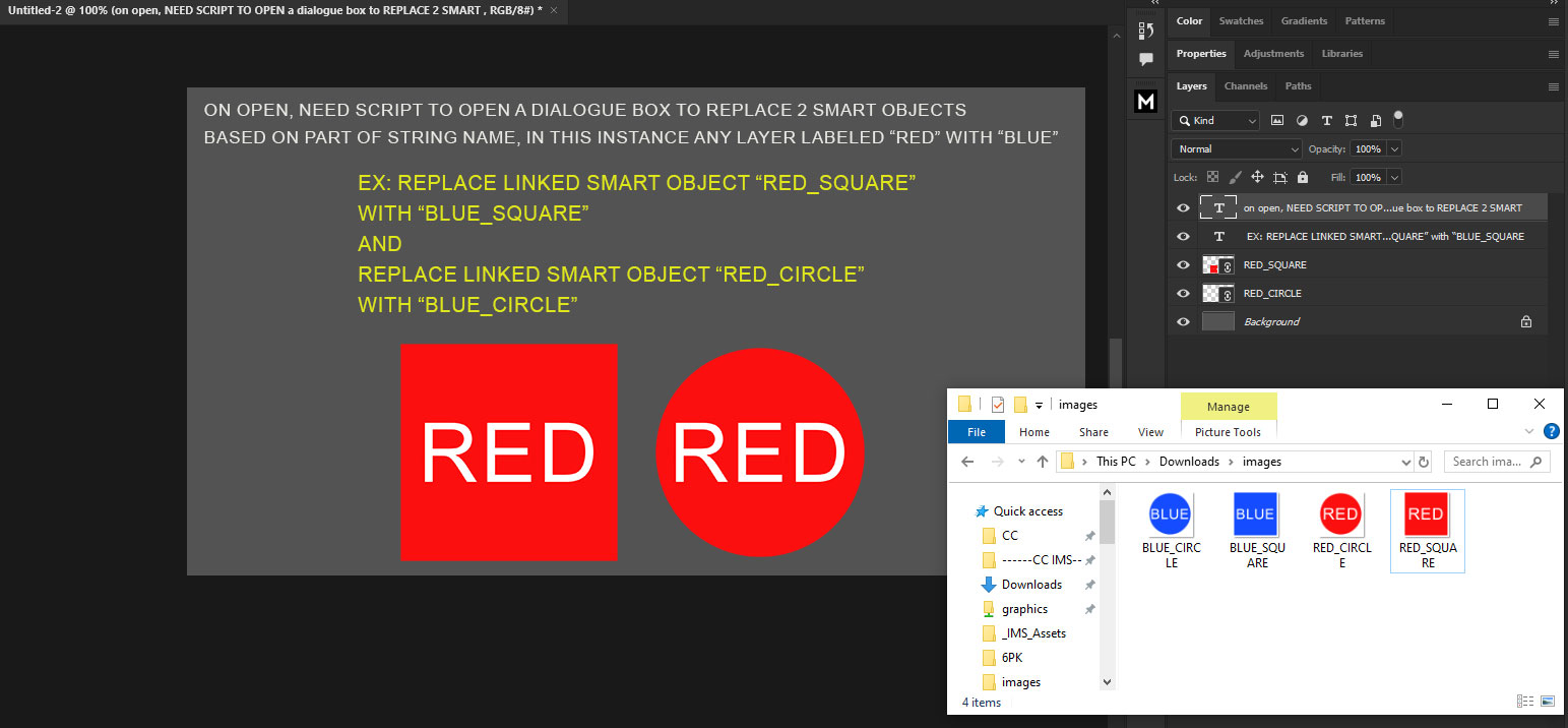 Solved: Re: Photoshop script replacing linked smart object... - Adobe ...