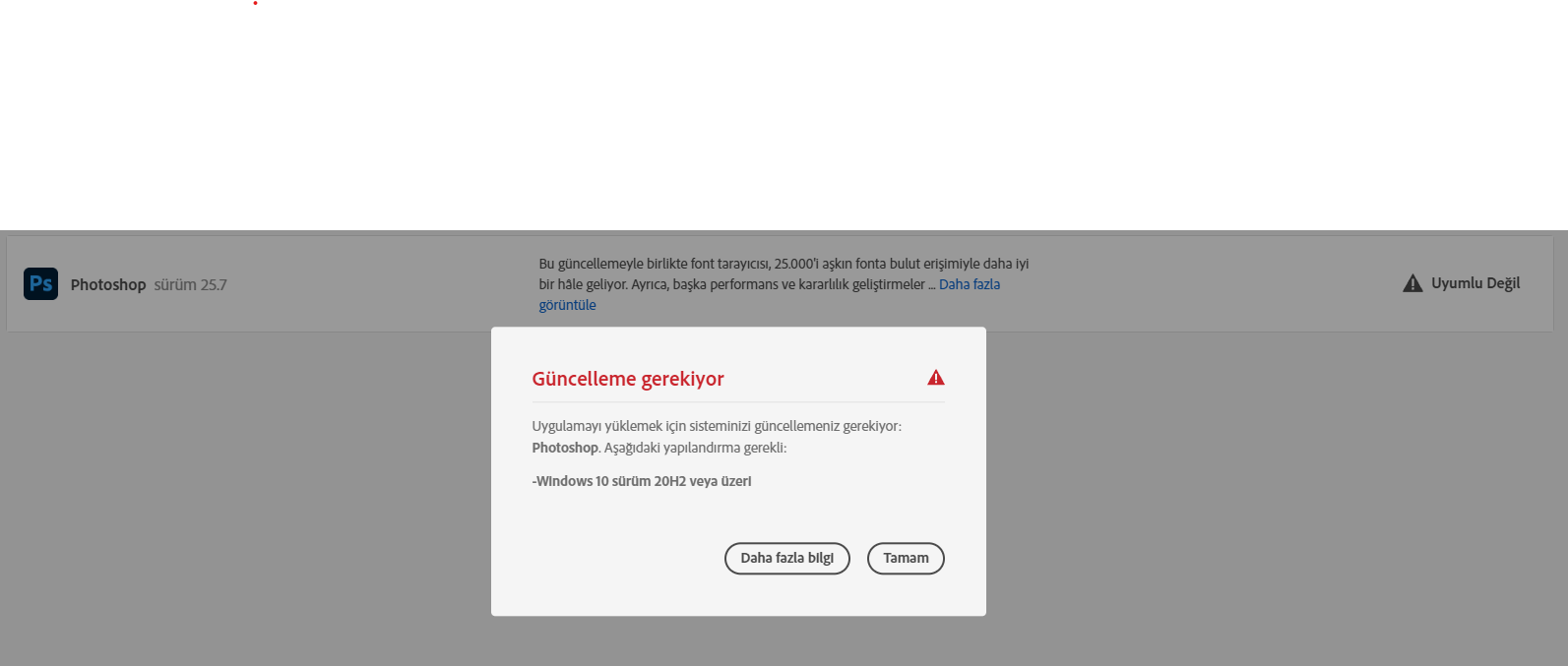 Windows 11 22H2 sürümünde photoshop yüklenmiyor - Adobe Community ...