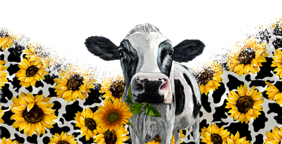 Cow Sunflowers 16oz Libbey Glass Can Wrap.png