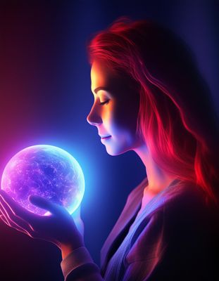 Firefly Closeup of a young redheaded woman holding a magical -brightly glowing- purple -ball of ligh (1).jpg