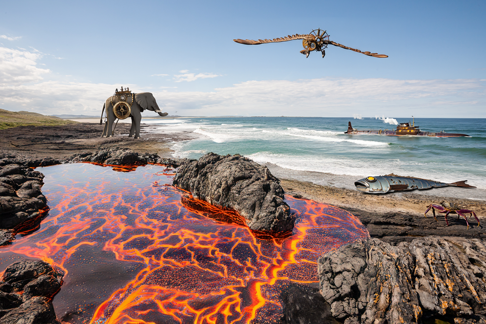 Steampunk Lava Beach