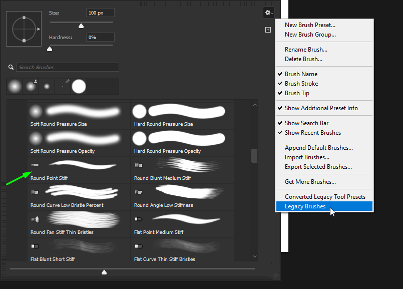 Solved: Round Point Brush - Adobe Community - 14681459