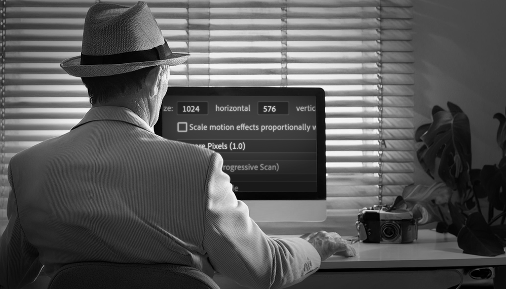 Firefly over the shoulder, a 1930s private detective sitting in his office, staring at a computer sc (1).png