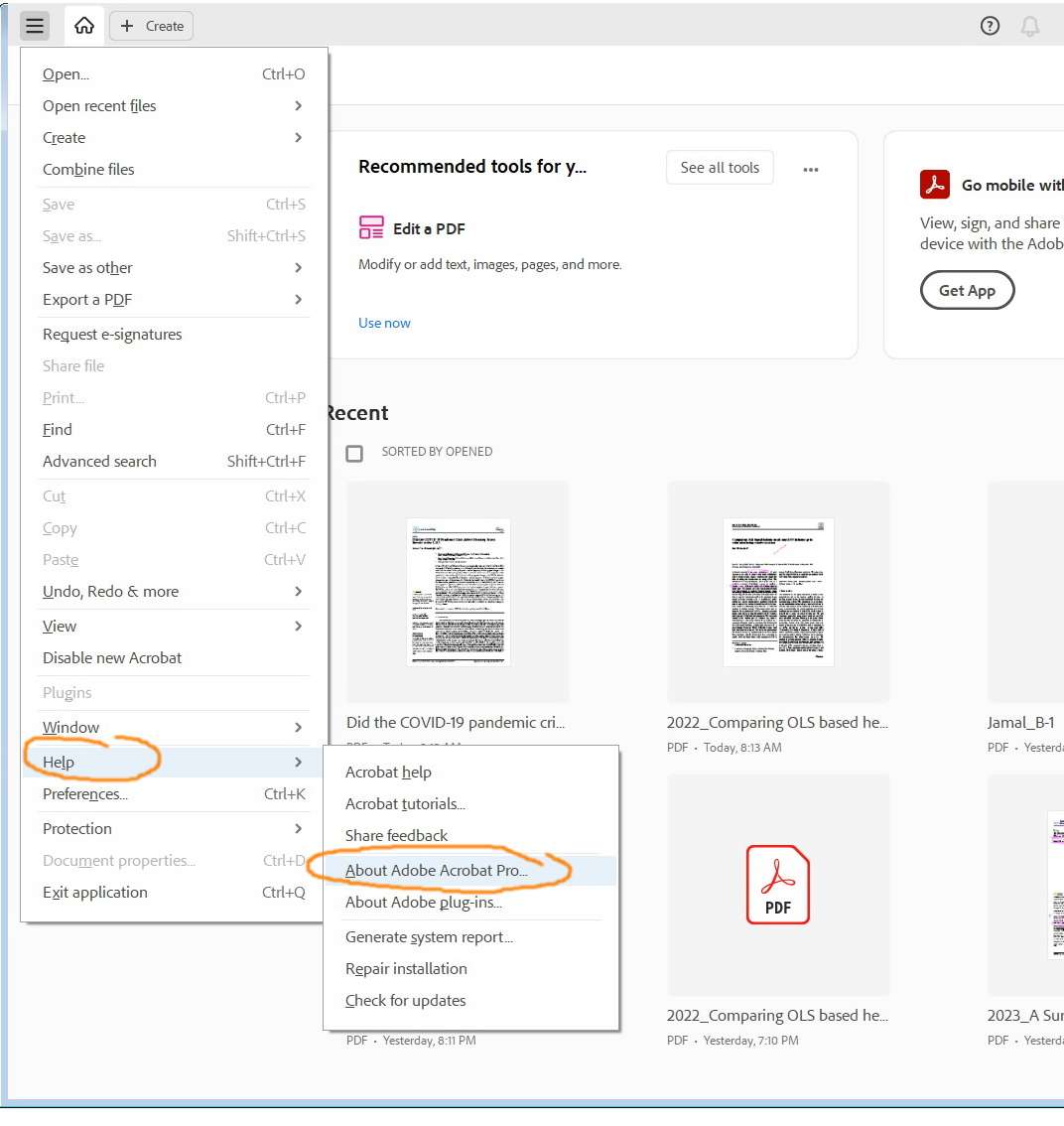 Solved Acrobat Pro 2023 001 20064 The “open Documents As Adobe Community 14696395