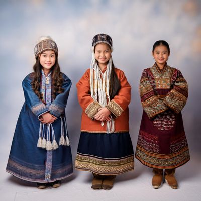 Firefly 3 girls in syberian native costumes 18125.jpg