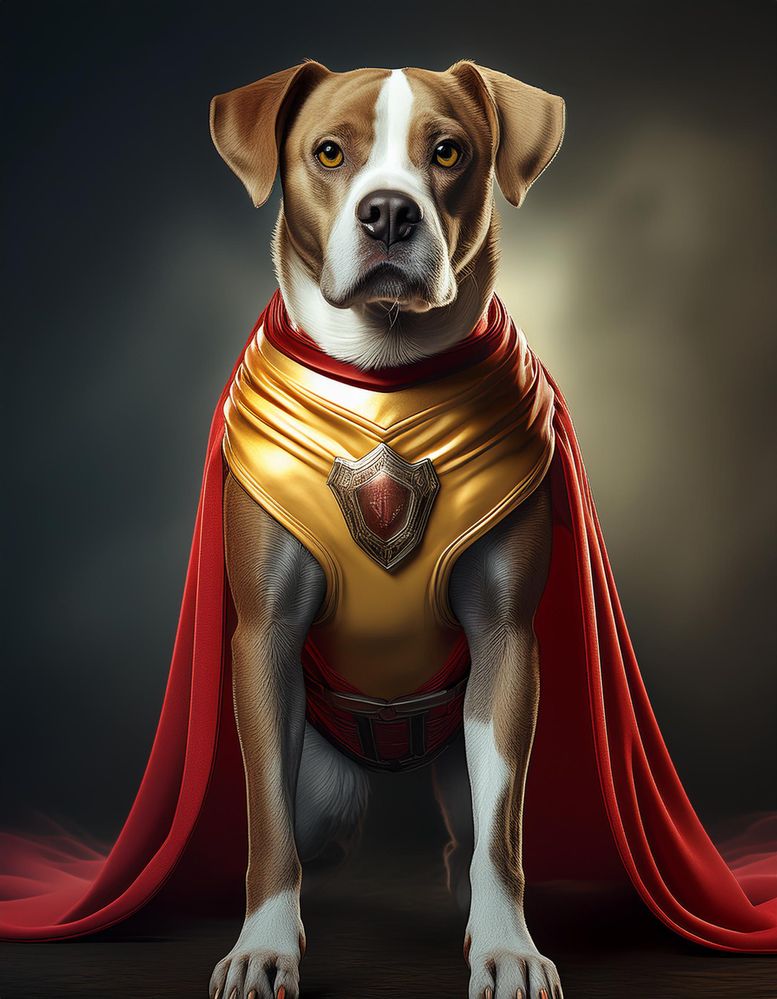 Firefly superhero costume like dog, full body, realistic 10484.jpg