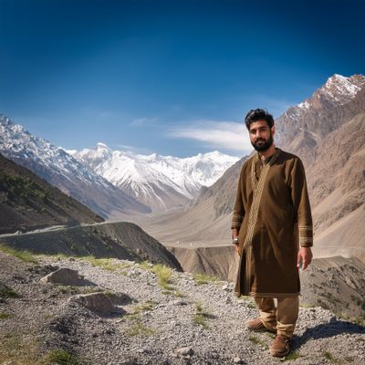 Firefly Pakistani man standing in mountains 44712.jpg