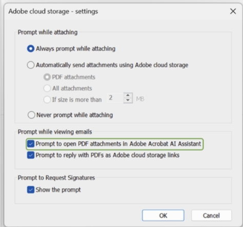 Adobe Popups In Outlook & AI Messages - Adobe Community - 14624120