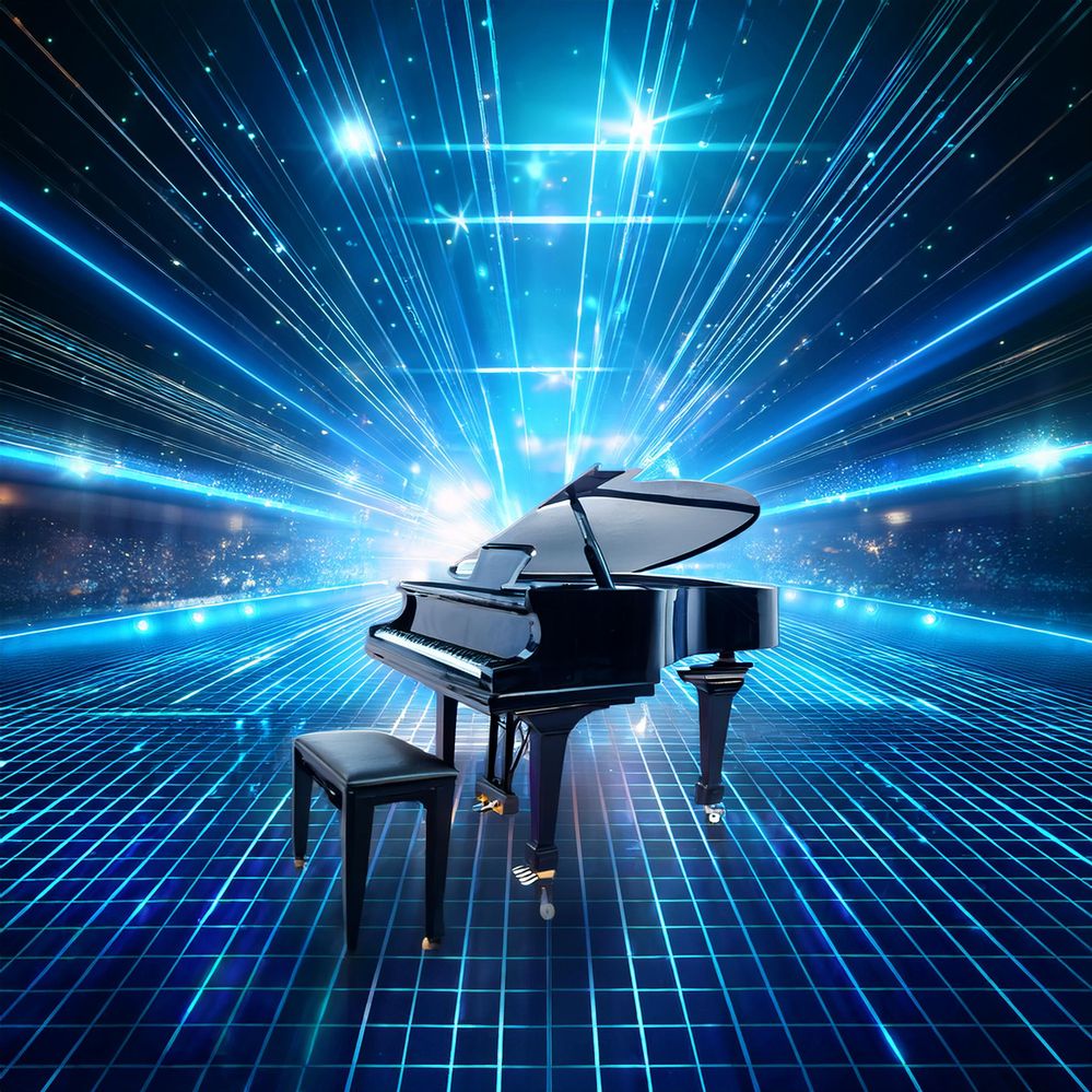 Firefly futuristic piano on a brightly lit stage 12093.jpg