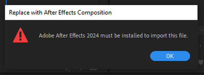 Re: Replace W/ After Effects Composition not worki... - Adobe Community -  14822276