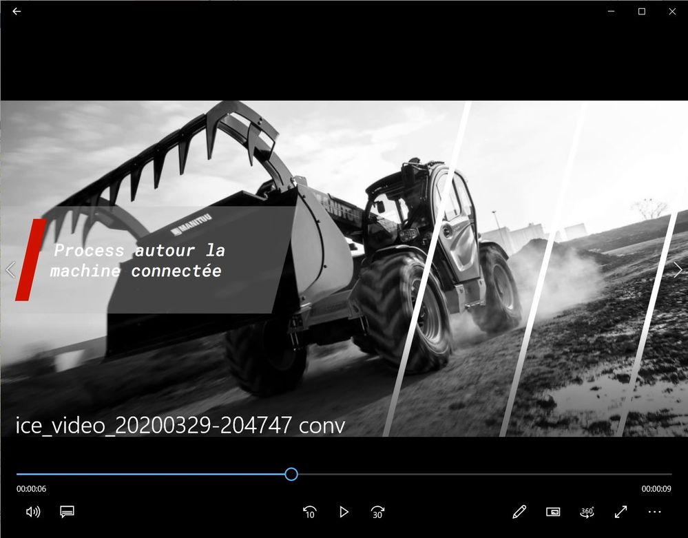 Screen shot from windows media player