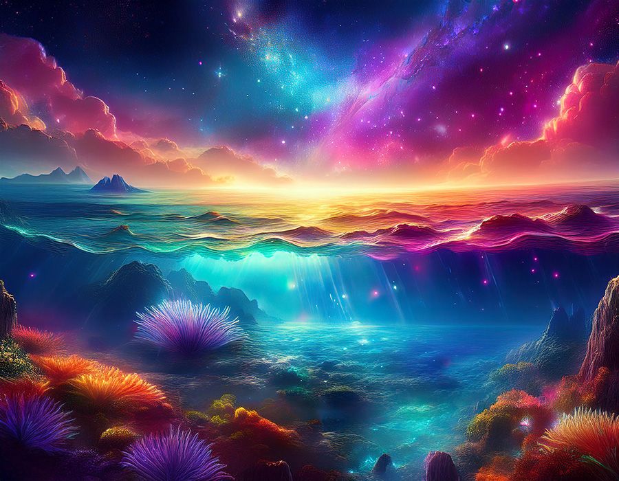 Firefly fantasy underwater galaxy of colour and light with magical sky 92795.jpg