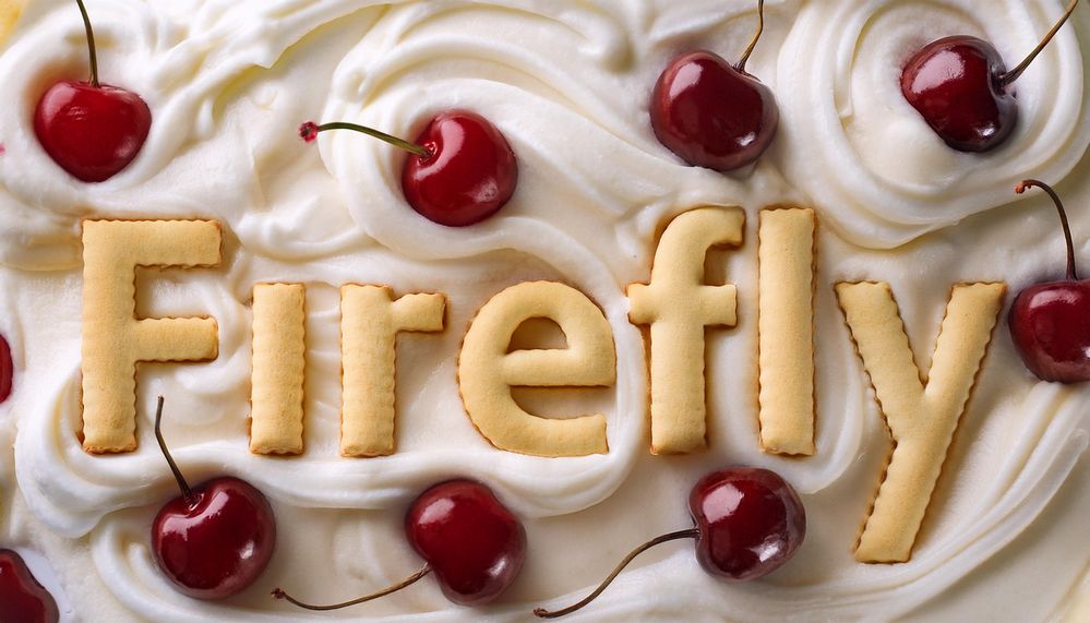 Firefly fondo de helado de vainilla con cerezas pequeñas y letras en forma de galletas wafer 75495.jpg