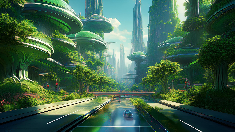 Firefly city of tomorrow Firefly city of tomorrow street scene lush green environment cinematic concept art..png