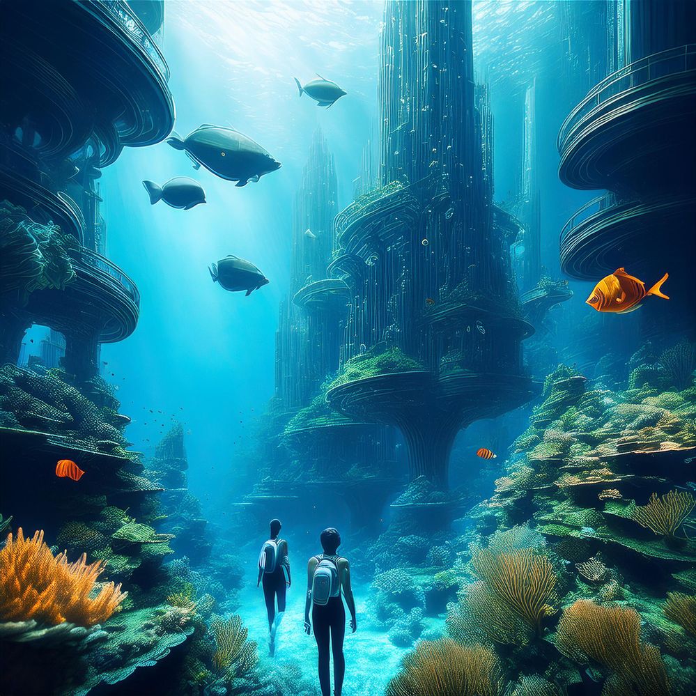 Firefly an underwater city of the future, people walking on the ocean floor, buildings rising from t (1).jpg