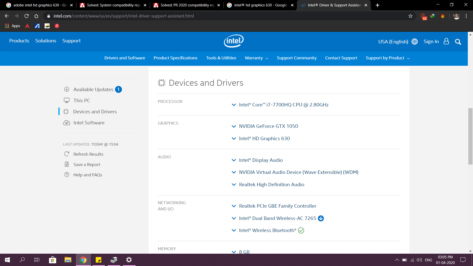 Intel hd graphics deals 630 driver